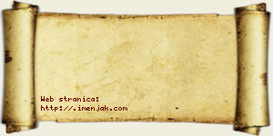 Isak Trnjaković vizit kartica